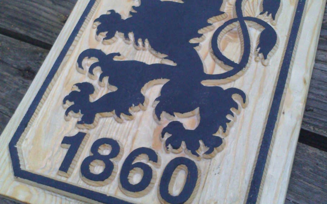 Vereine, Logos, Wappen, Motivtafeln gefräst / geschnitzt